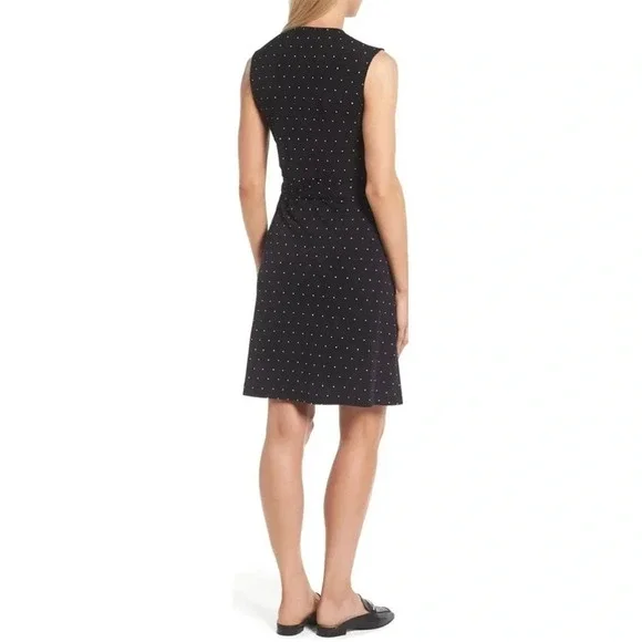 Vince Camuto Pin Dot Wrap Dress - Picture 3 of 8